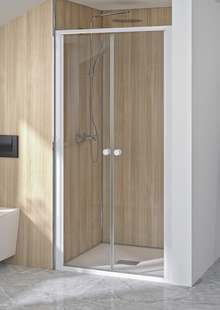 Porte de douche - pivotante - sans seuil - 80 ou 90cm - Smart Design P